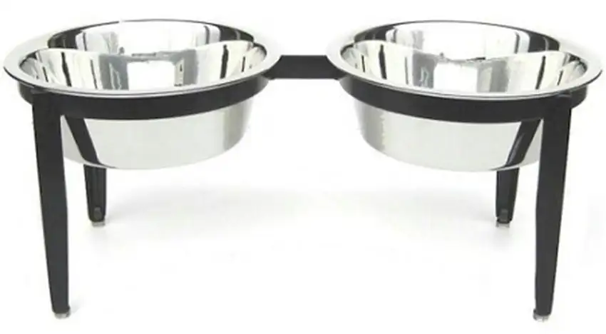 Visions Double Elevated Dog Bowl - Large Photo 1