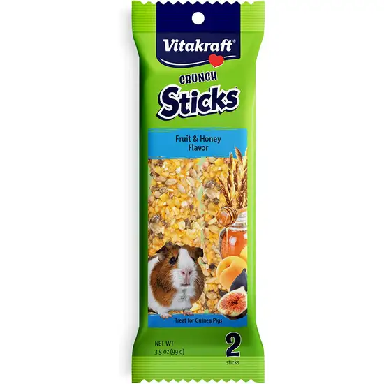 Vitakraft Crunch Sticks Guinea Pig Treat Fruit and Honey Photo 1