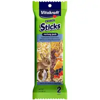 Photo of Vitakraft Crunch Sticks Variety Pack Rabbit and Guinea Pig Treats Popped Grains and Wild Berry