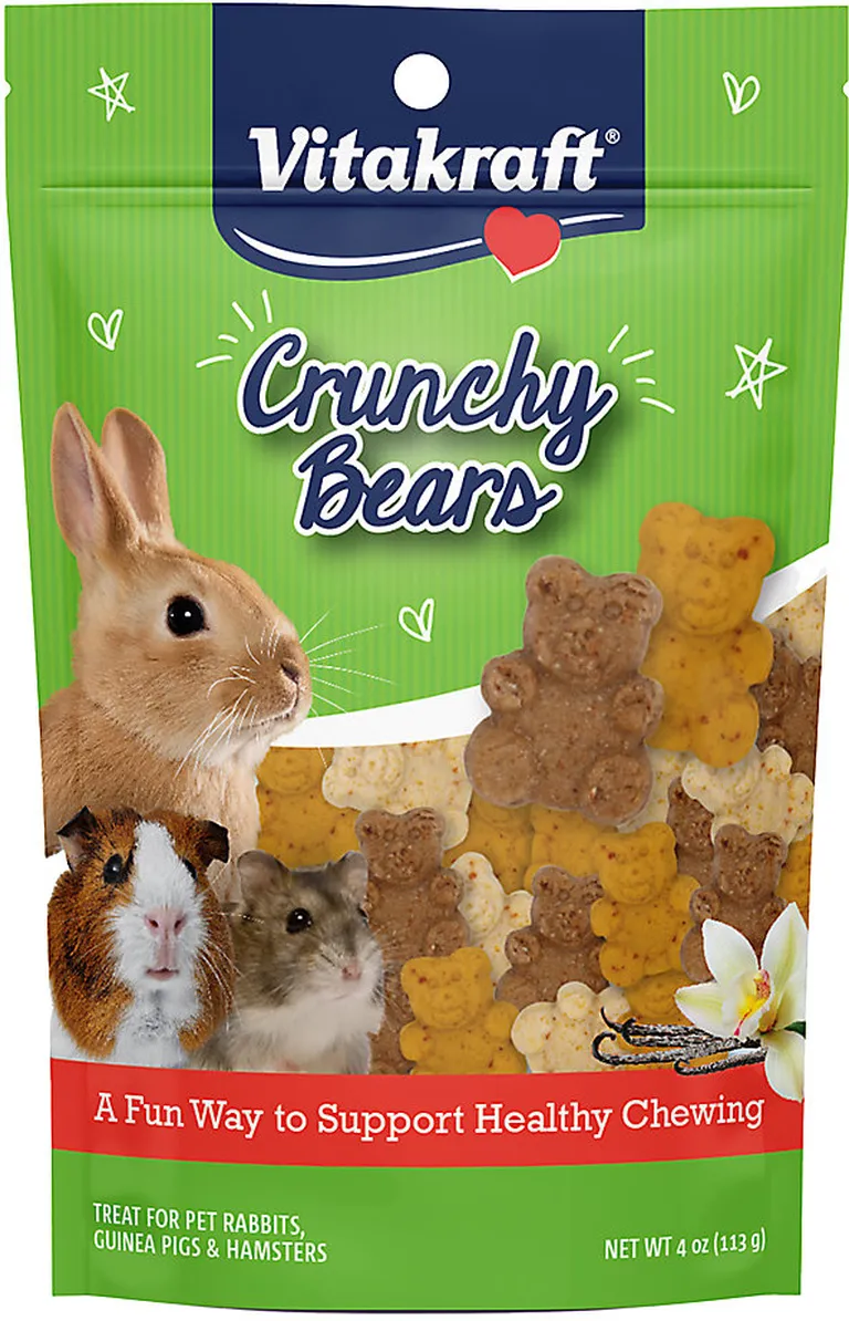 Vitakraft Crunchy Bears Small Animal Treat Photo 1