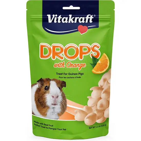Vitakraft Drops with Orange for Pet Guinea Pigs Photo 1