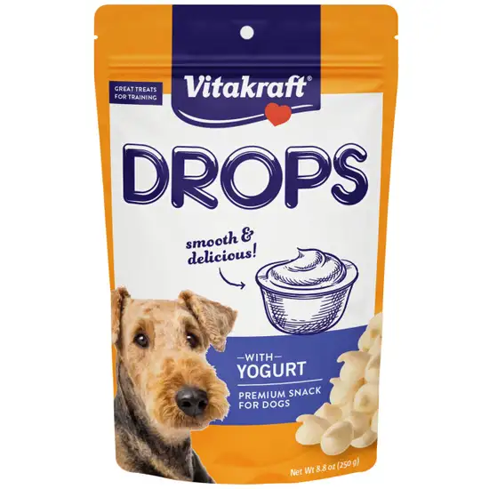 Vitakraft Drops with Yogurt Dog Training Treats Photo 1