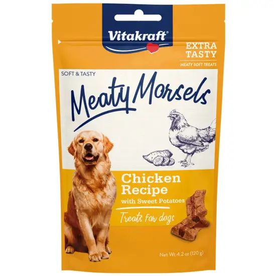 Vitakraft Meaty Morsels Mini Chicken Recipe with Sweet Potato Dog Treat Photo 1