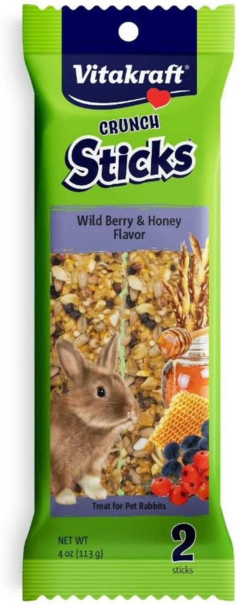 Vitakraft Wild Berry and Honey Flavor Crunch Sticks Photo 1