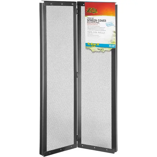 Zilla Fresh Air Screen Cover with Center Hinge 24 x 12 Inch Photo 1