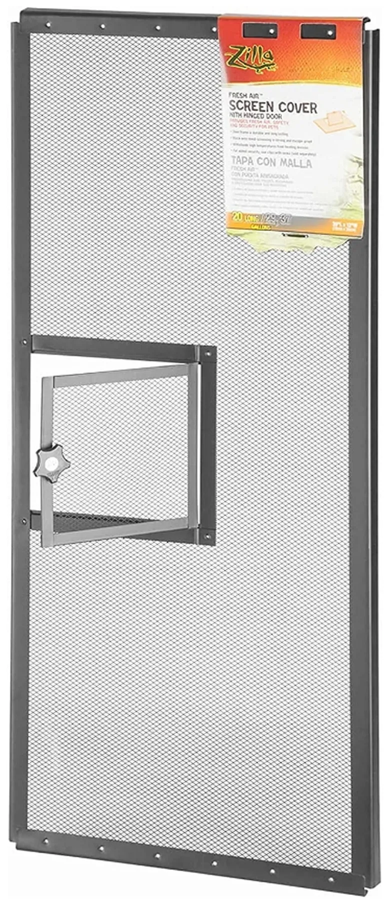Zilla Fresh Air Screen Cover with Hinged Door 30 x 12 Inch Photo 1
