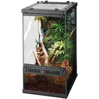 Photo of Zilla Front Opening Terrarium with Realistic Rock Foam Background 8