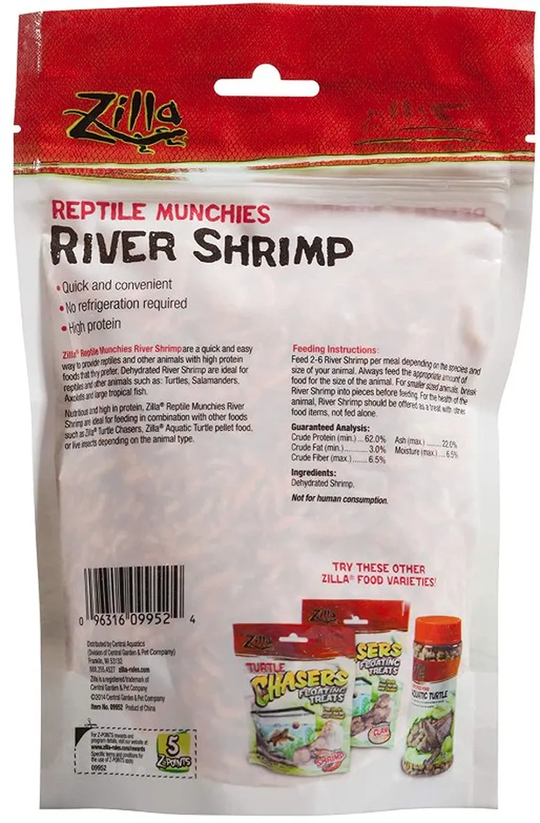 Zilla Reptile Munchies River Shrimp Photo 2