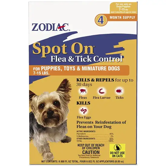 Zodiac Flea and Tick Control Drops Photo 1