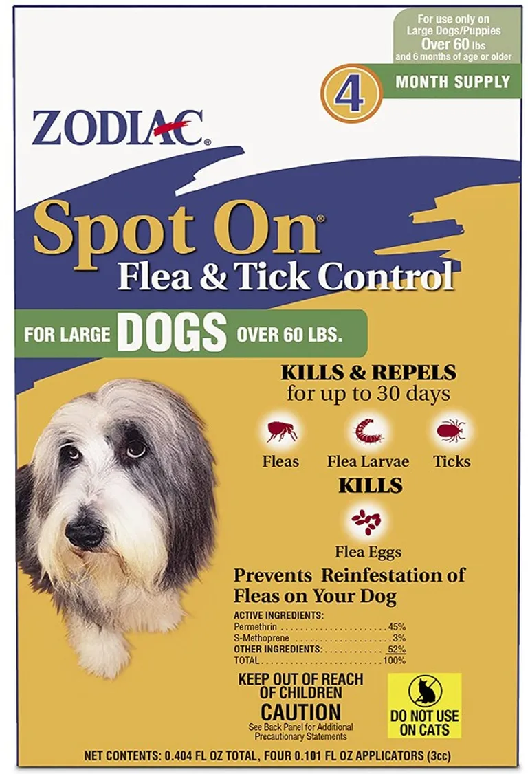 Zodiac Spot On Flea and Tick Control for Large Dogs Photo 1