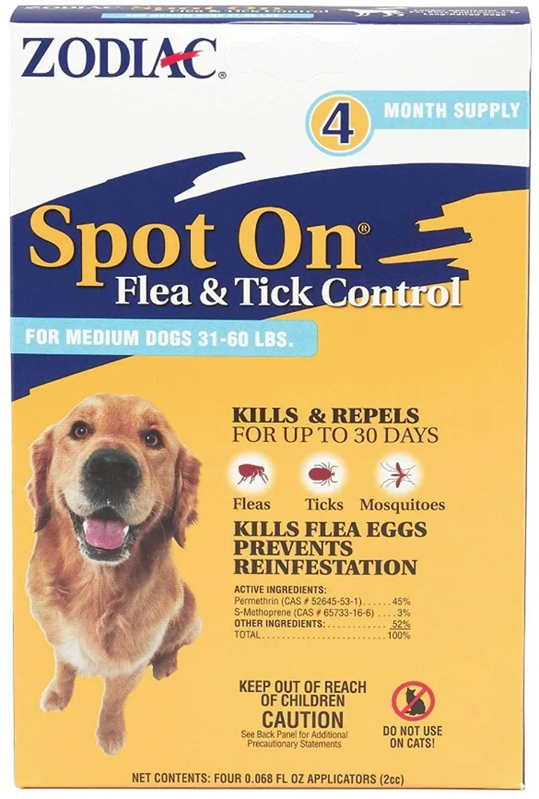 Zodiac Spot On Flea and Tick Control for Medium Dogs Photo 1
