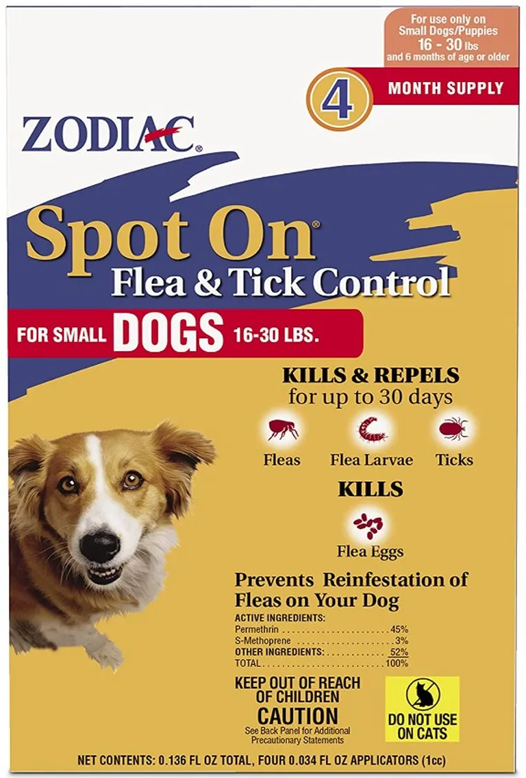 Zodiac Spot On Flea and Tick Control for Small Dogs Photo 1