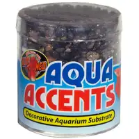 Photo of Zoo Med Aquatic Aqua Accents Aquarium Substrate - Dark River Pebbles