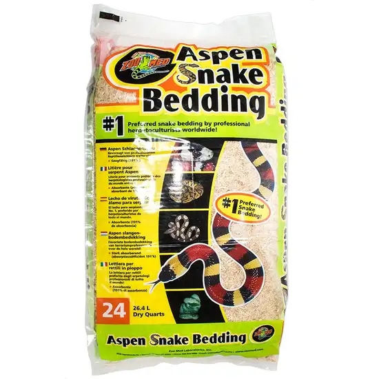 Zoo Med Aspen Snake Bedding Odorless and Safe for Snakes, Lizards, Turtles, Birds, Small Pets and Insects Photo 1