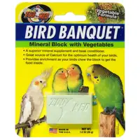 Photo of Zoo Med Bird Banquet Mineral Block with Vegetables