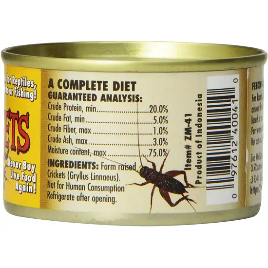 Zoo Med Can O' Crickets for Reptiles and Birds Photo 5