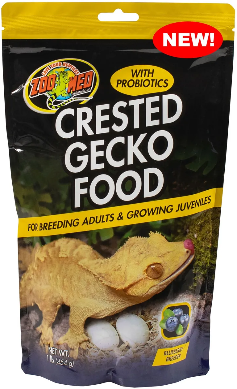 Zoo Med Crested Gecko Food with Probiotics For Breeding Adults and Growing Juveniles Blueberry Flavor Photo 1