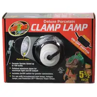 Photo of Zoo Med Delux Porcelain Clamp Lamp - Black