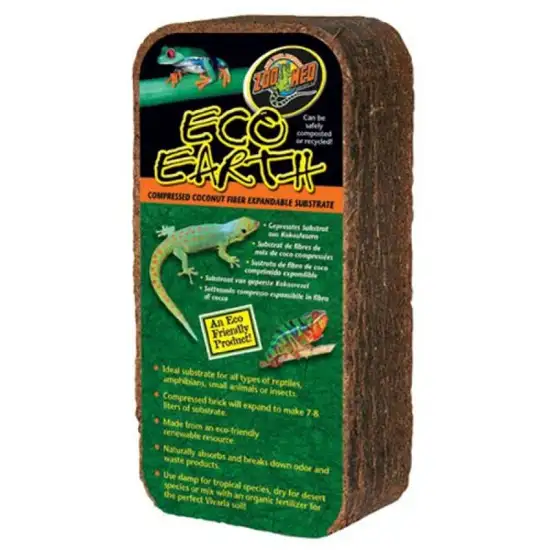 Zoo Med Eco Earth Compressed Coconut Fiber Substrate Photo 1