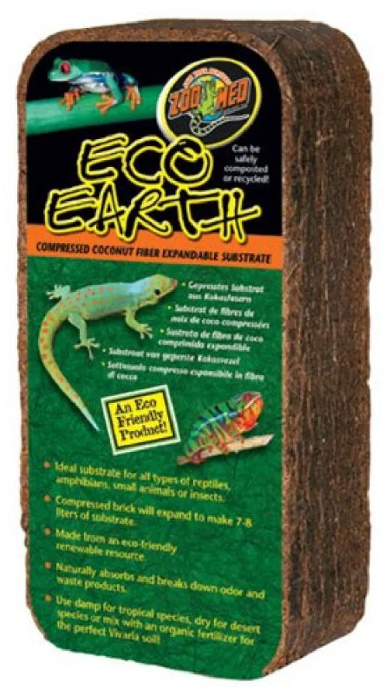 Zoo Med Eco Earth Compressed Coconut Fiber Substrate Photo 1