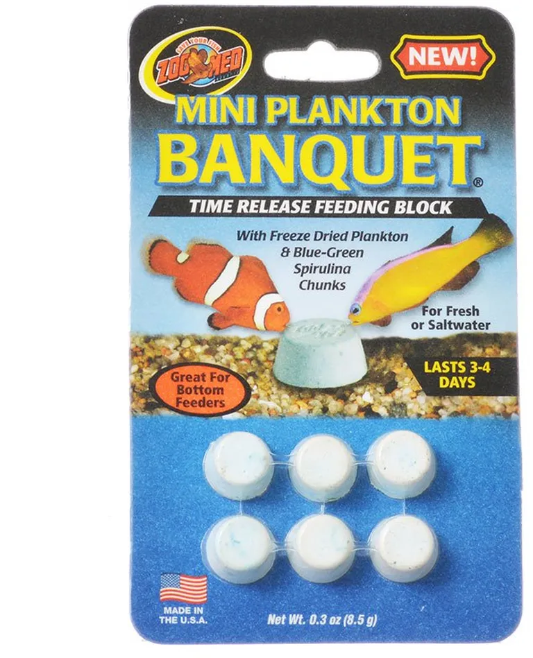 Zoo Med Mini Plankton Banquet Time Release Feeding Block Photo 1