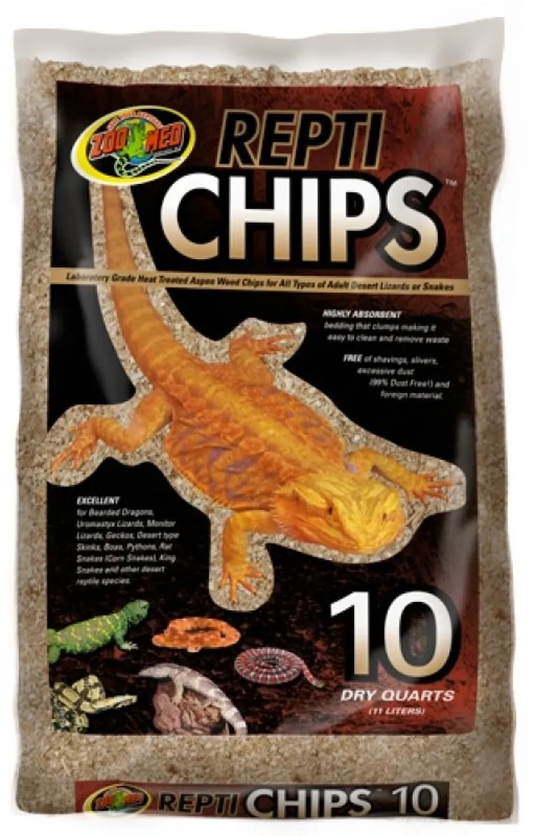 Zoo Med Repti Chips Aspen Wood Chips for Desert Lizards and Snakes Photo 2