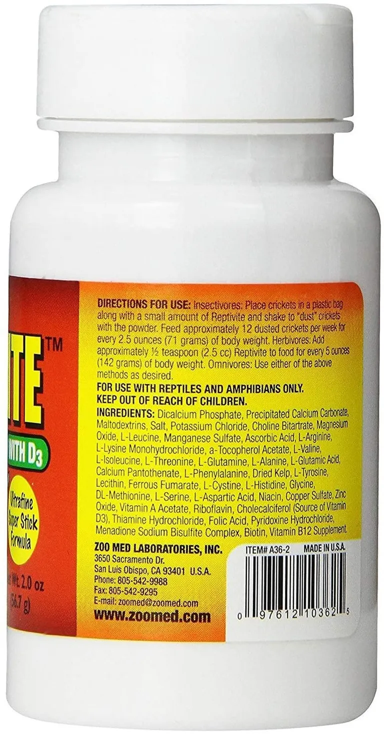 Zoo Med Reptivite Reptile Vitamins with D3 Photo 3