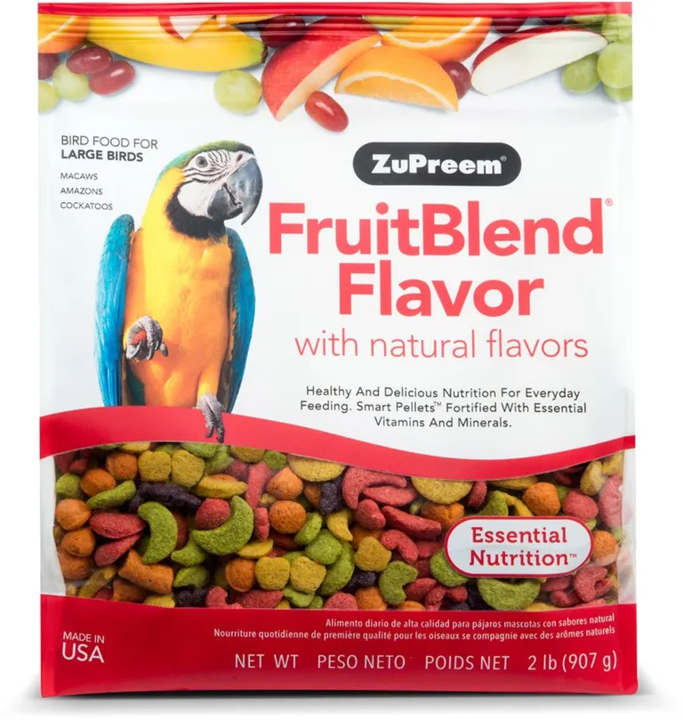 ZuPreem FruitBlend Flavor with Natural Flavors Bird Food for Large Birds Photo 1