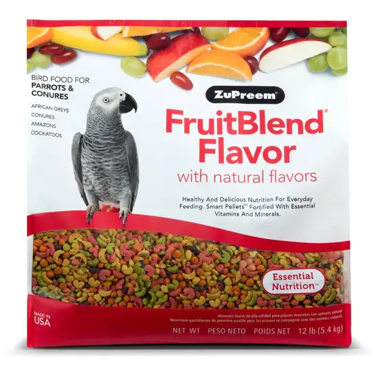 ZuPreem FruitBlend Flavor with Natural Flavors Bird Food for Parrots and Conures Photo 1