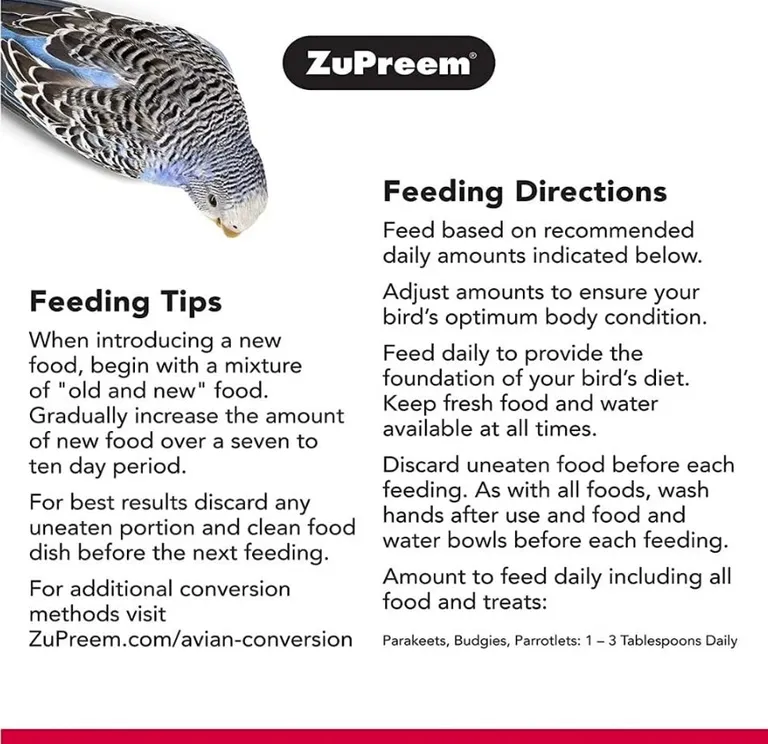 ZuPreem FruitBlend Flavor with Natural Flavors Bird Food for Small Birds Photo 5