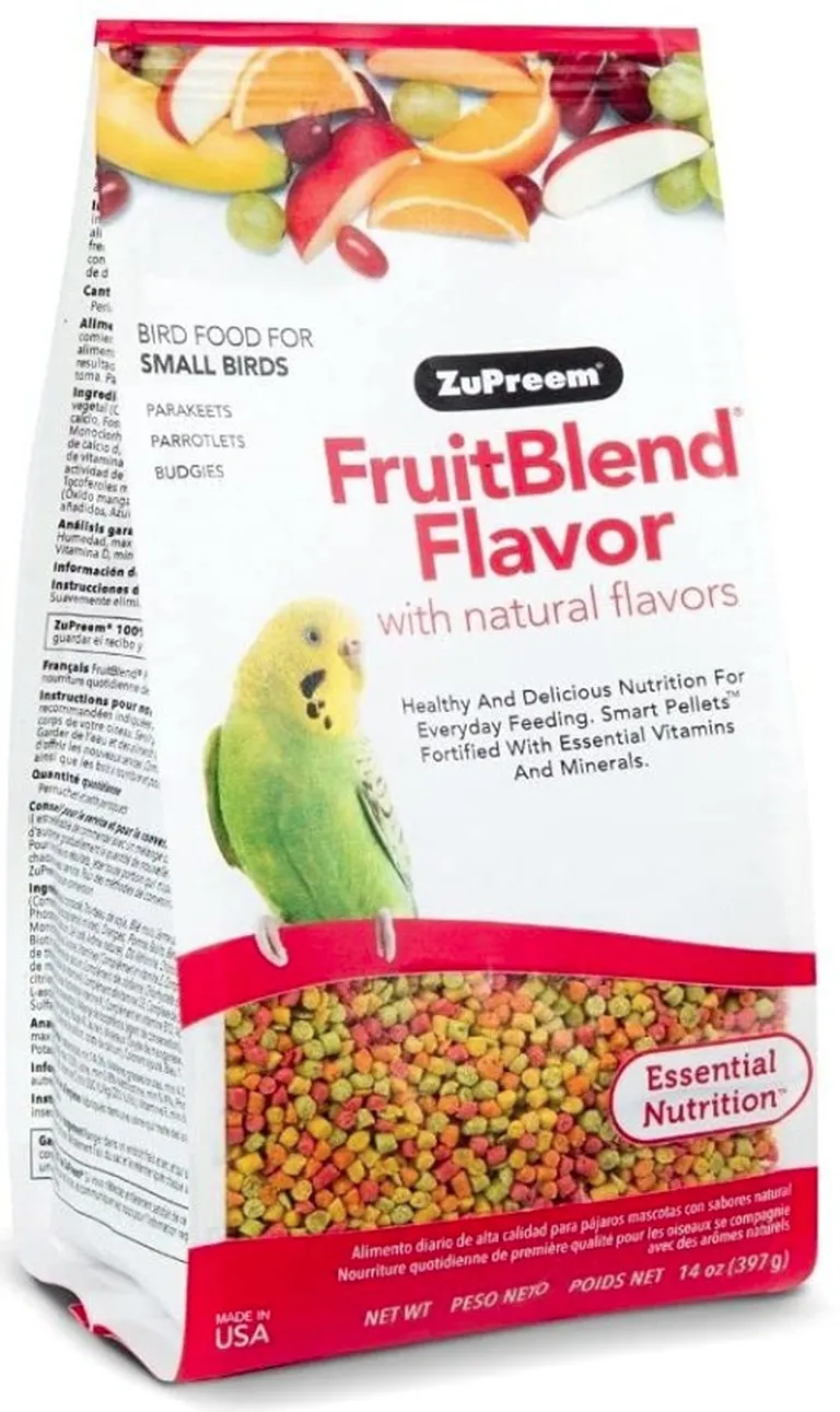 ZuPreem FruitBlend Flavor with Natural Flavors Bird Food for Small Birds Photo 2