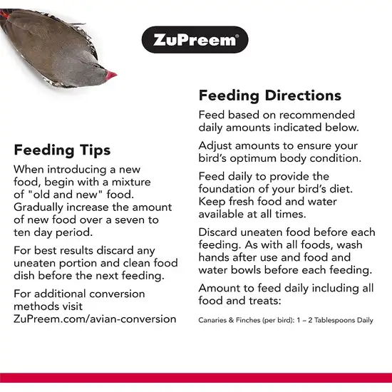 ZuPreem FruitBlend Flavor with Natural Flavors Bird Food for Very Small Birds Photo 3