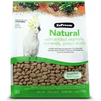 Photo of ZuPreem Natural with Added Vitamins, Minerals, Amino Acids Bird Food for Large Birds