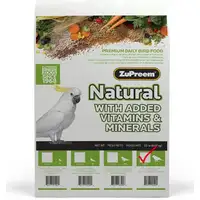 Photo of ZuPreem Natural with Added Vitamins, Minerals, Amino Acids Bird Food for Large Birds
