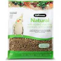 Photo of ZuPreem Natural with Added Vitamins, Minerals, Amino Acids Bird Food for Medium Birds