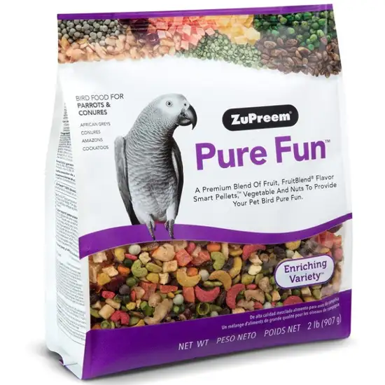 ZuPreem Pure Fun Enriching Variety Mix Bird Food for Parrots and Conures Photo 1