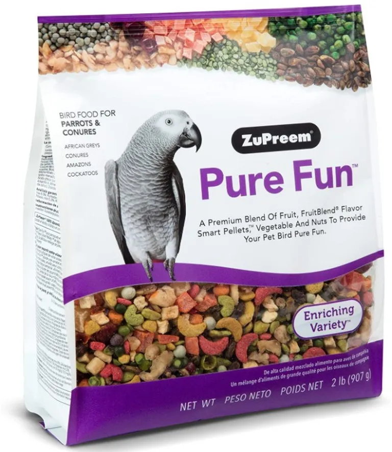 ZuPreem Pure Fun Enriching Variety Mix Bird Food for Parrots and Conures Photo 1