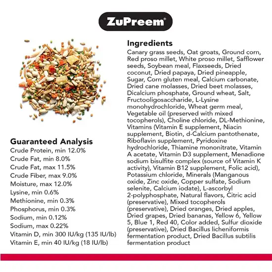 ZuPreem Smart Selects Bird Food for Small Birds Photo 4
