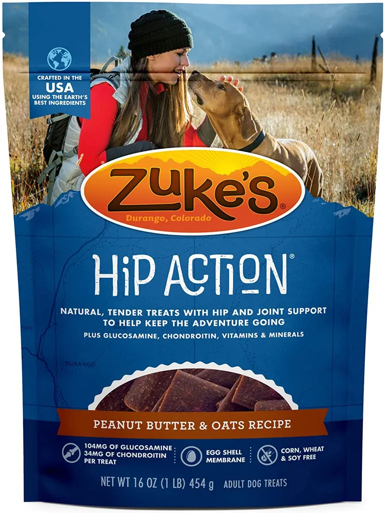 Zukes Hip Action Treats Peanut Butter and Oats Photo 1