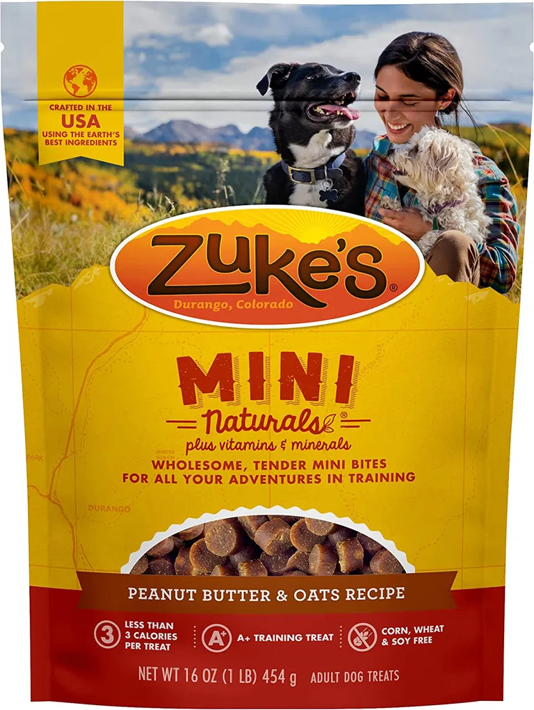 Zukes Mini Naturals Treats Peanut Butter and Oats Photo 3