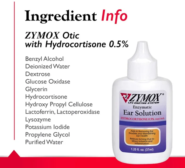 Zymox Enzymatic Ear Solution with Hydrocortisone for Dog and Cat Photo 5