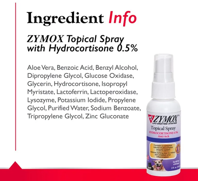 Zymox Topical Spray with Hydrocortisone for Dogs and Cats Photo 5