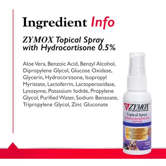 Zymox Topical Spray with Hydrocortisone for Dogs and Cats Photo 5