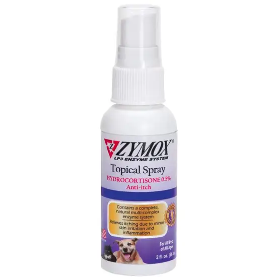 Zymox Topical Spray with Hydrocortisone for Dogs and Cats Photo 1
